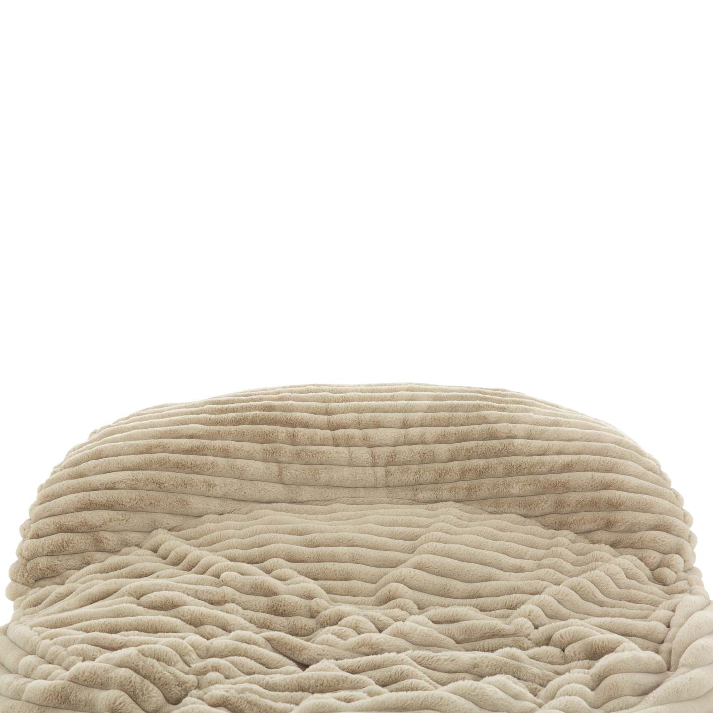 Sealy Teddy Corduroy High Density Foam Bean Bag Chair - Beige|Fauteuil poire Teddy de Sealy en velours tricoté avec à haute densité - beige