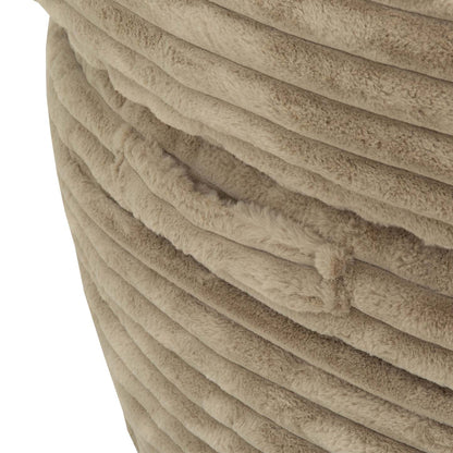 Sealy Teddy Corduroy High Density Foam Bean Bag Chair - Beige|Fauteuil poire Teddy de Sealy en velours tricoté avec à haute densité - beige