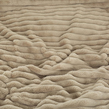 Sealy Teddy Corduroy High Density Foam Bean Bag Chair - Beige|Fauteuil poire Teddy de Sealy en velours tricoté avec à haute densité - beige