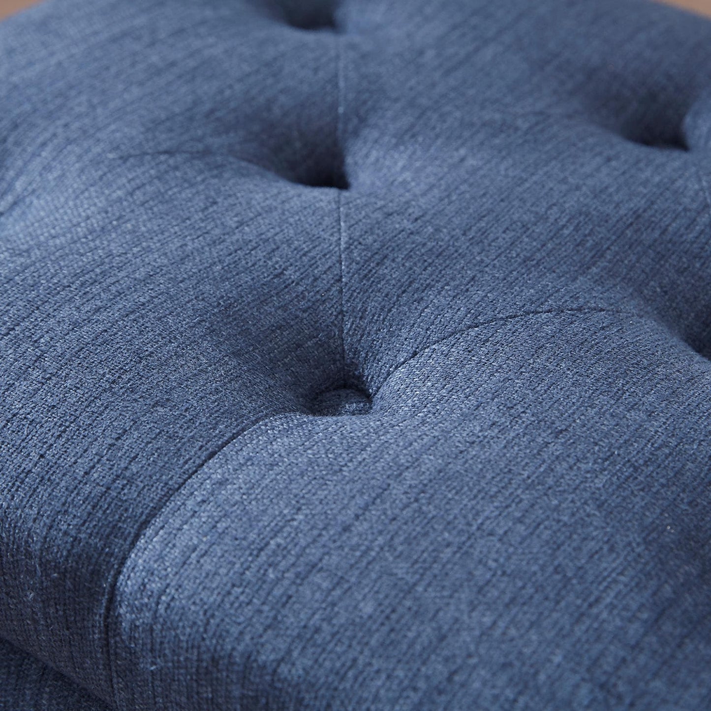 Banc ottoman de rangement capitonné, repose-pieds rectangulaire