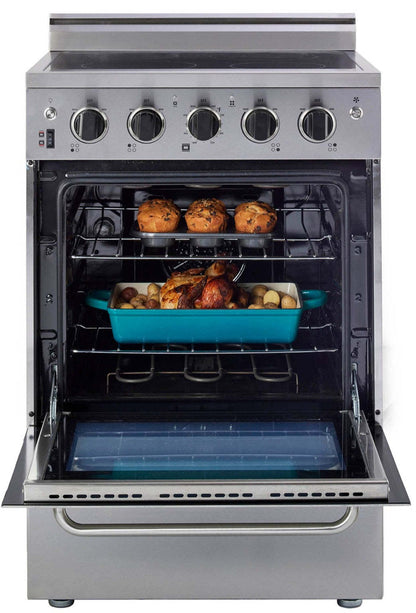 Prestige par Unique Cuisinière électrique à convection de 24 po - UGP-24V EC S/S | Cuisinière électrique Prestige par Unique de 24 po à convection - UGP-24V EC S/S | U24VECSS