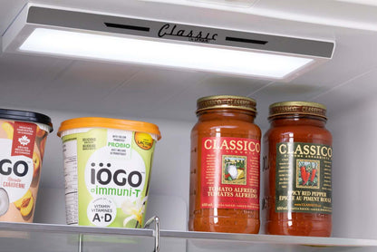 Classic Rétro par Unique 18 pi³ Réfrigérateur à congélateur sans givre en bas - UGP-510L W AC | Classic Retro by Unique Frost-Free Bottom Freezer Refrigerator 18 cu.ft. - UGP-510L W AC | U510LWAC