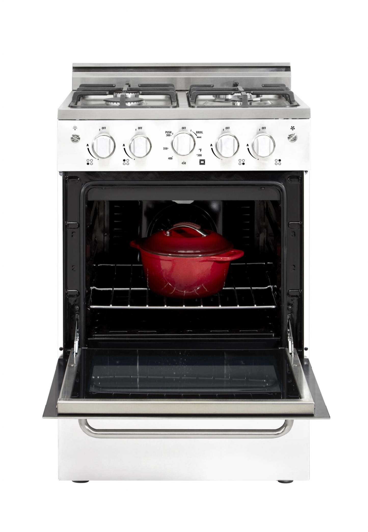 Prestige par Unique Cuisinière à gaz de 24 po à convection - UGP-24V PC1 W | U24VPC1W