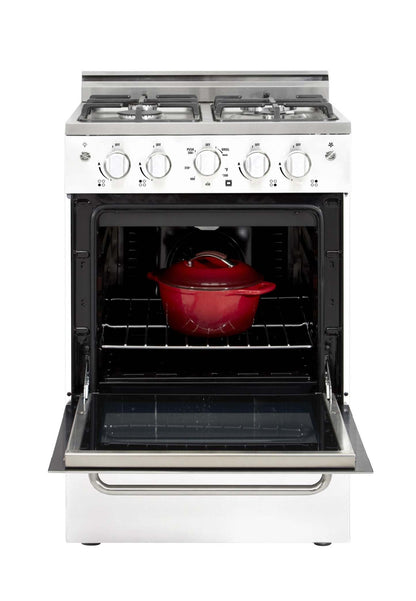 Prestige par Unique Cuisinière à gaz de 24 po à convection - UGP-24V PC1 W | U24VPC1W