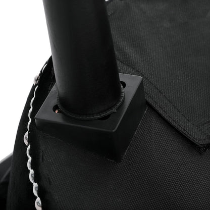 Tabouret de coiffeuse VEIKOUS avec dossier bas et pieds en bois - 17,3 x 15,7 x 25,1