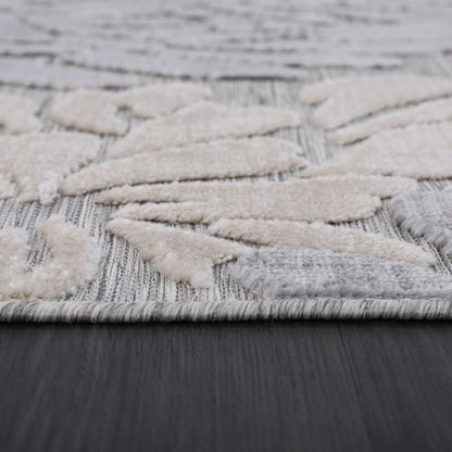 VILLADECOR Tapis d'intérieur/extérieur à motif floral, poils courts ou longs, pour terrasse