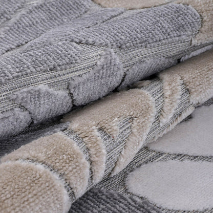 VILLADECOR Tapis d'intérieur/extérieur à motif floral, poils courts ou longs, pour terrasse