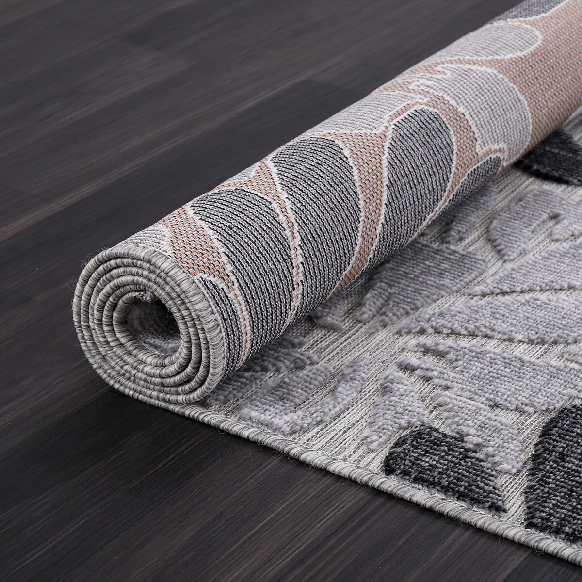 VILLADECOR Tapis d'intérieur/extérieur à motif floral, poils courts ou longs, pour terrasse