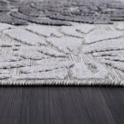 VILLADECOR Tapis d'intérieur/extérieur à motif floral, poils courts ou longs, pour terrasse