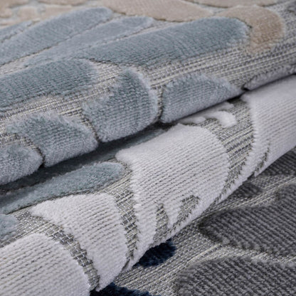 VILLADECOR Tapis d'intérieur/extérieur à motif floral, poils courts ou longs, pour terrasse