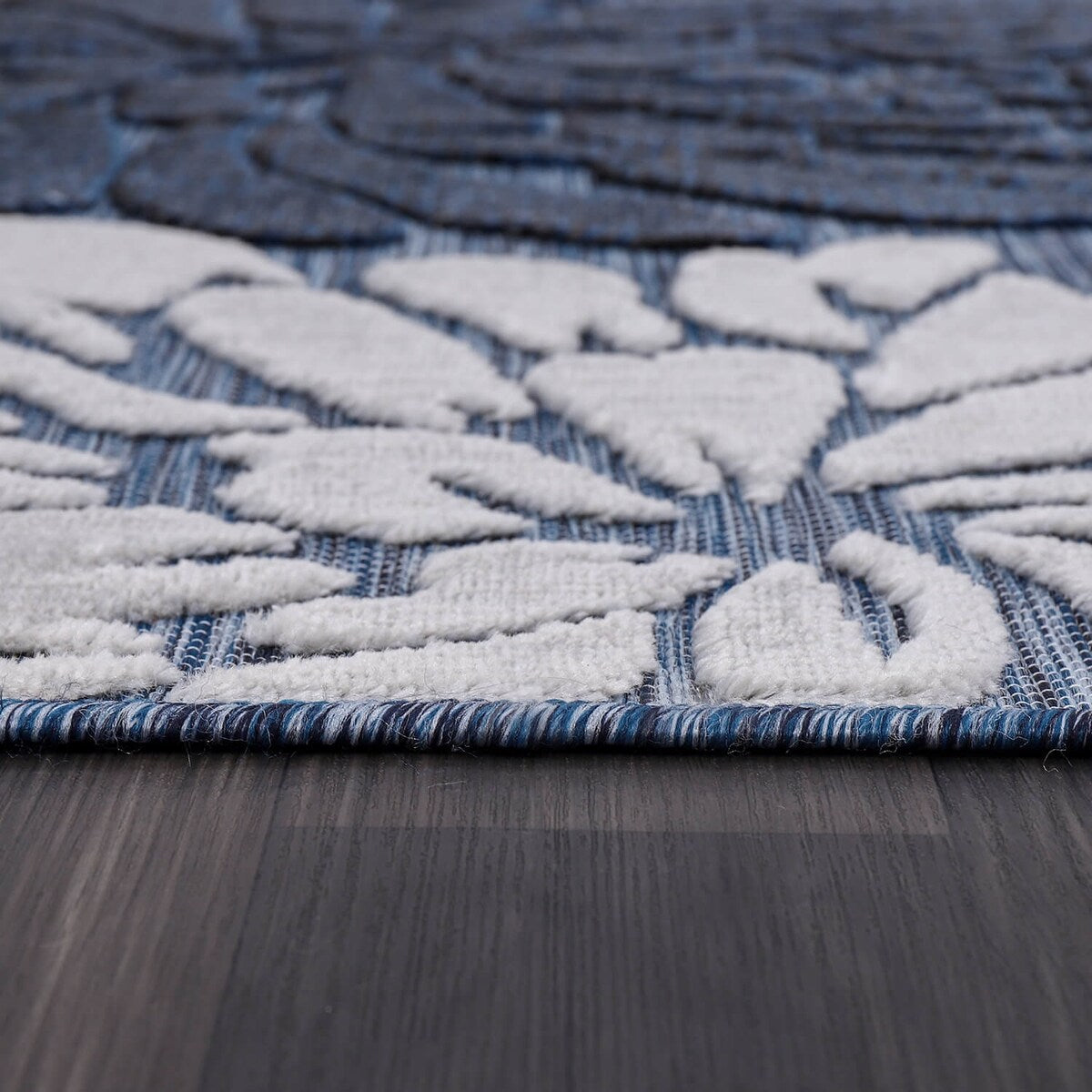 VILLADECOR Tapis d'intérieur/extérieur à motif floral, poils courts ou longs, pour terrasse