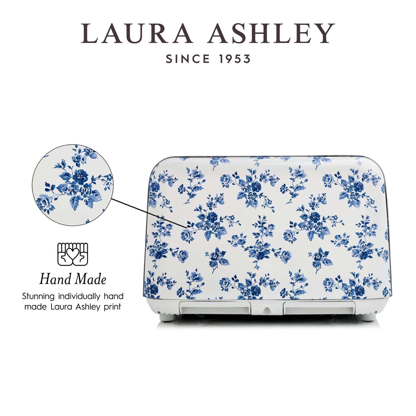 Laura Ashley Grille-pain à 4 tranches, rosier de Chine - VQ_SBT583-LACR-CA