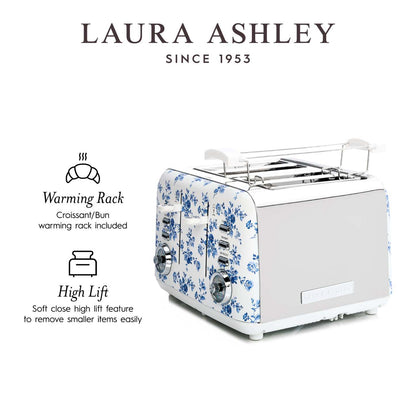 Laura Ashley Grille-pain à 4 tranches, rosier de Chine - VQ_SBT583-LACR-CA