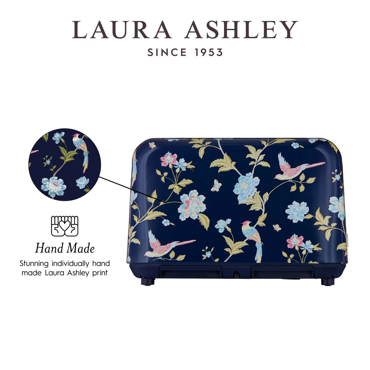 Laura Ashley Grille-pain à 4 tranches Elveden bleu marine - VQ_SBT583-LAN-CA