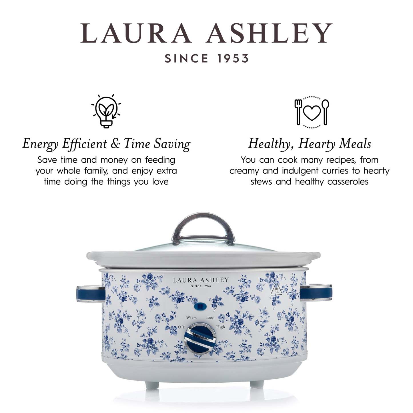 Mijoteuse Laura Ashley de 3,5 l, rosier de Chine - VQ-SLWC3L-LACR-CA