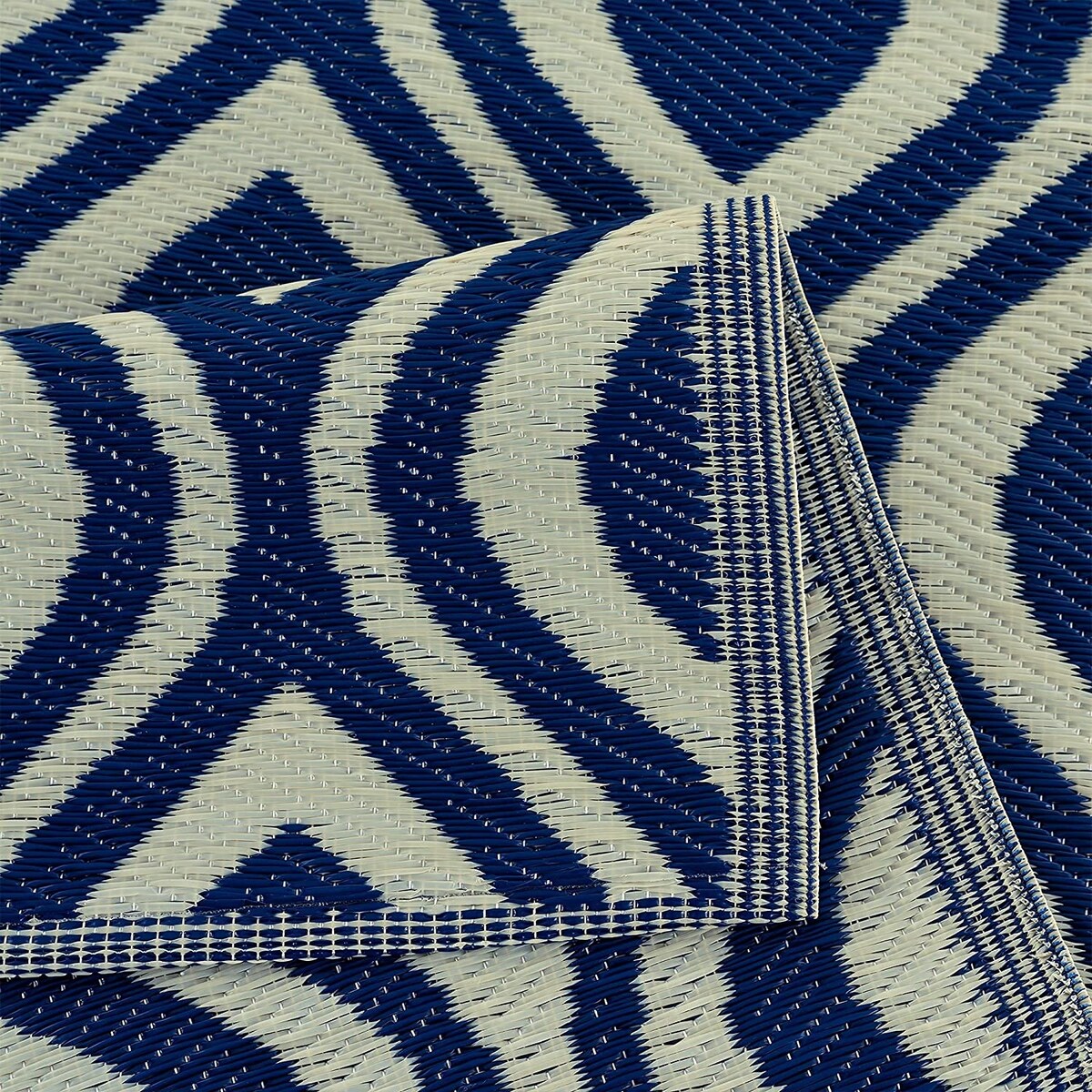 Tapis de sol/tapis d'extérieur léger et réversible Venice en plastique recyclé