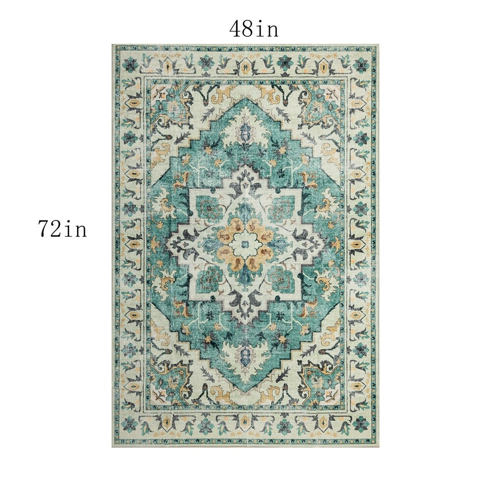 Tapis abstrait moderne vintage