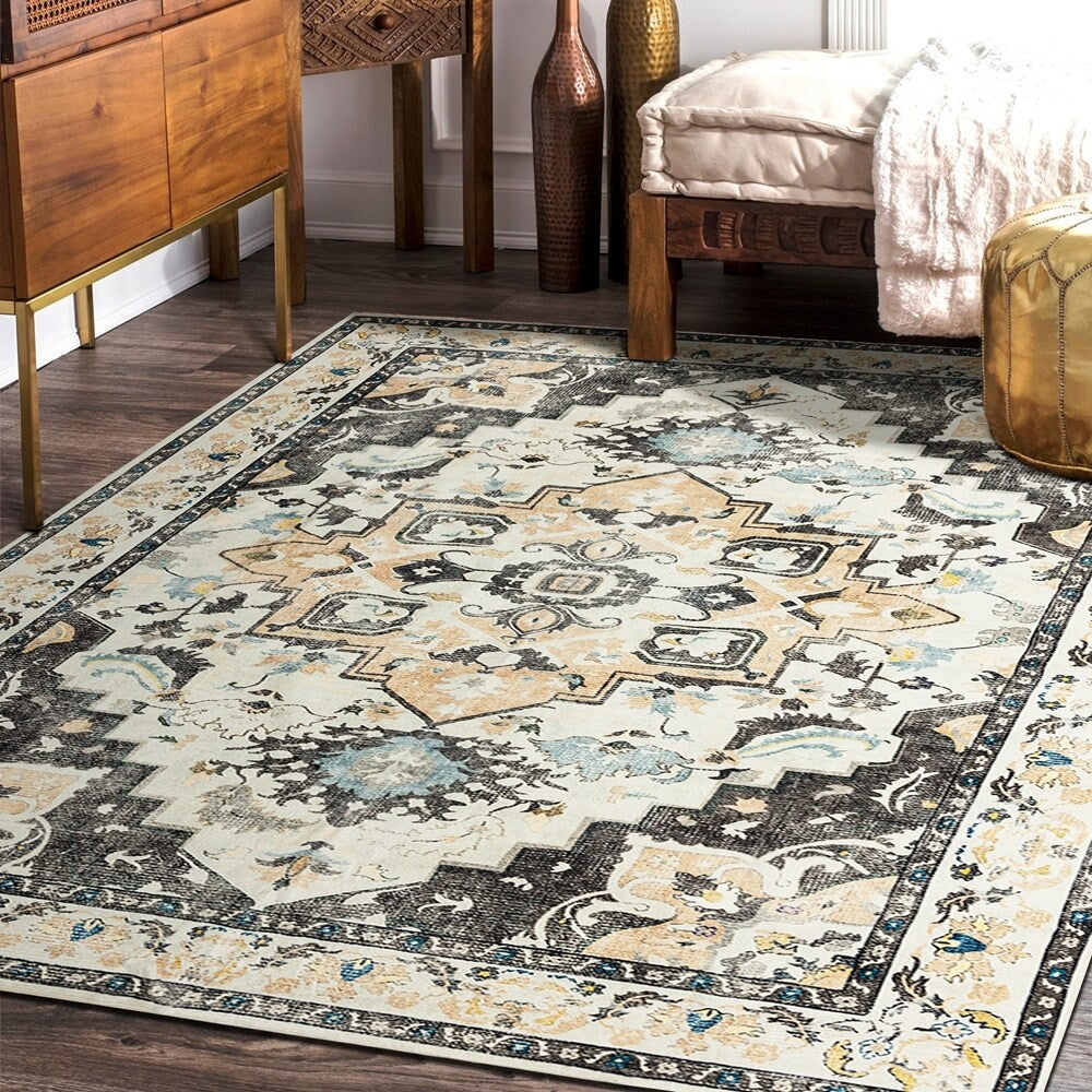 Tapis abstrait moderne vintage