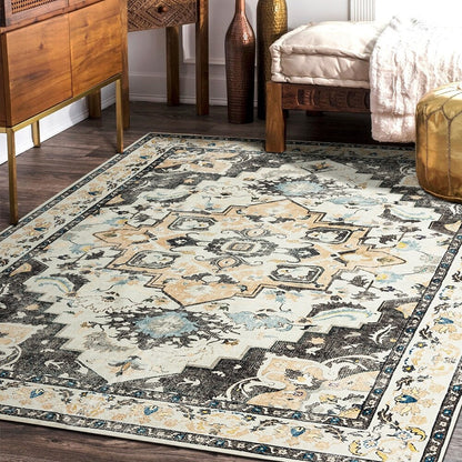 Tapis abstrait moderne vintage