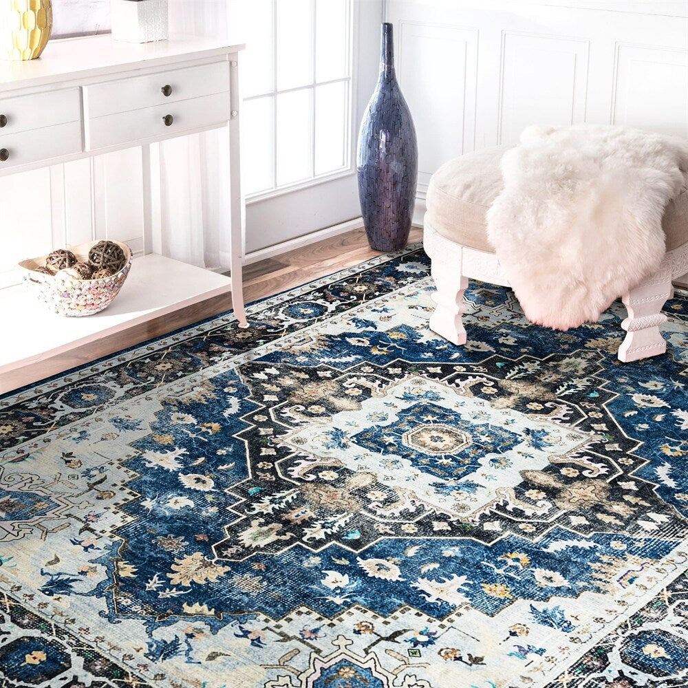 Tapis abstrait moderne vintage