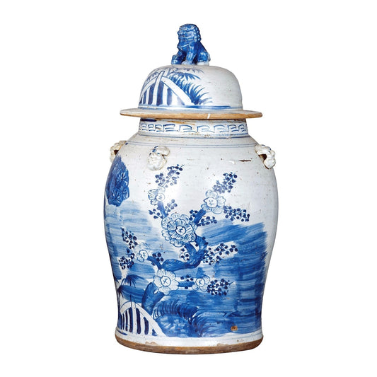 Pot de temple vintage à motif pin - Grand