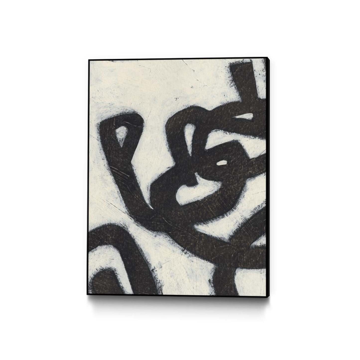 Symbiotic I Canvas Framed Black 30x40 Wall Art|Œuvre d'art murale sur toile encadrée noire « Symbiotic I » 30 x 40