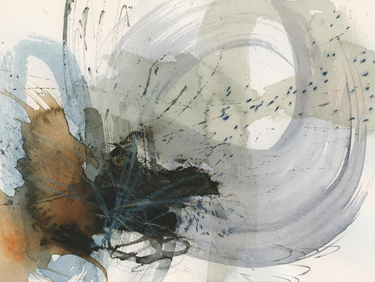 Œuvre d'art murale géante « Orbital Burst II » 72 x 54