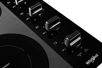Whirlpool 24 4-Element Electric Cooktop - Black - WCE55US4HB | Surface de cuisson électrique Whirlpool de 24 po à 4 éléments - noire - WCE55US4HB
