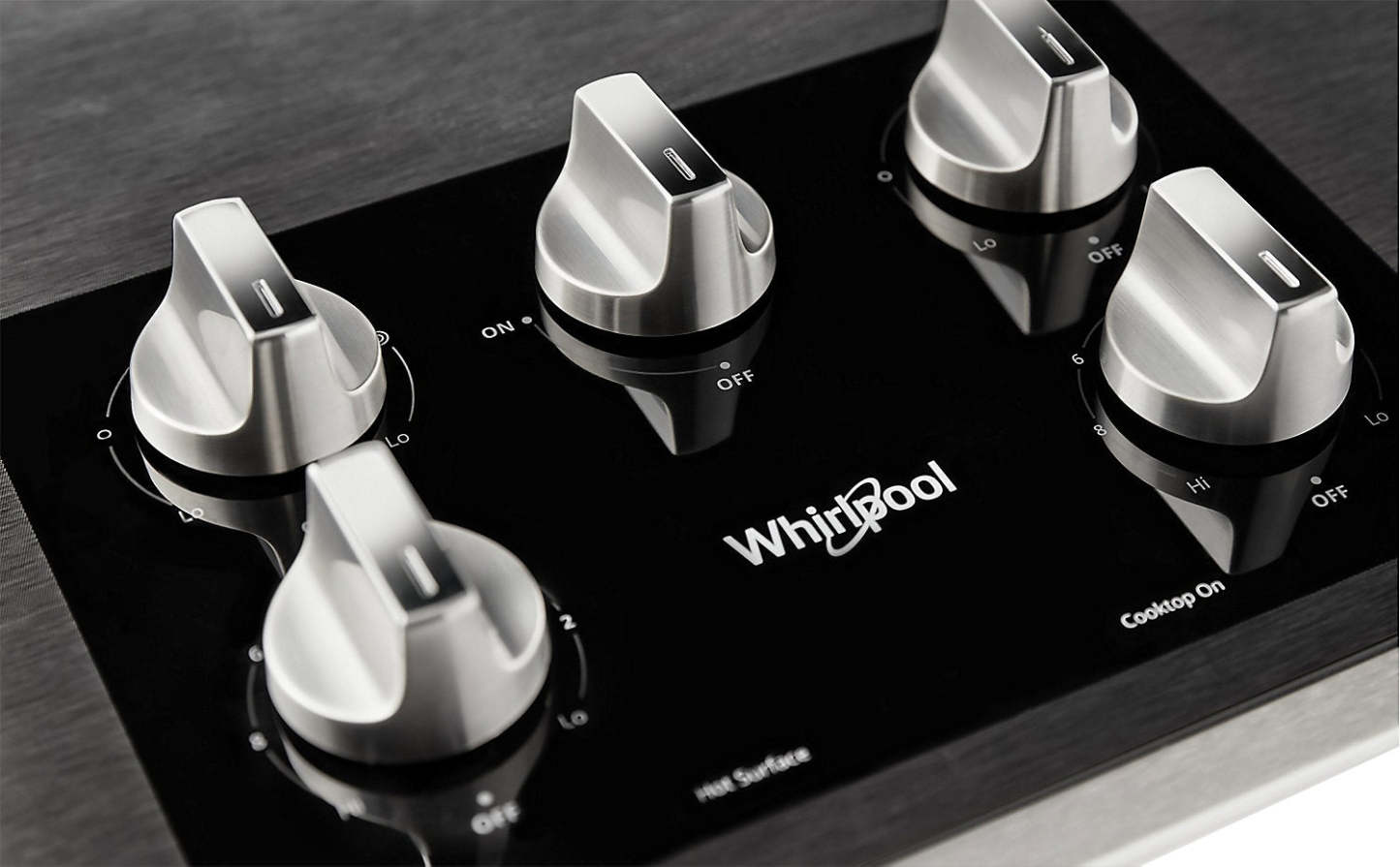 Whirlpool 36 5-Element Electric Cooktop - Stainless Steel - WCE77US6HS | Table de cuisson électrique Whirlpool de 36 po à 5 éléments - acier inoxydable - WCE77US6HS