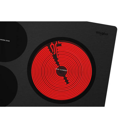 Whirlpool 30 5-Element Electric Cooktop - Stainless Steel - WCE97US0KS | Table de cuisson électrique Whirlpool de 30 po à 5 éléments - acier inoxydable - WCE97US0KS