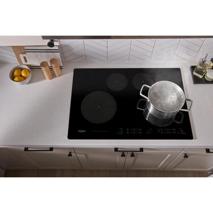 Table de cuisson à induction Whirlpool 30 à 4 éléments - Noir - WCI55US0JB | Surface de cuisson à induction Whirlpool de 31 po à 4 éléments - noire - WCI55US0JB