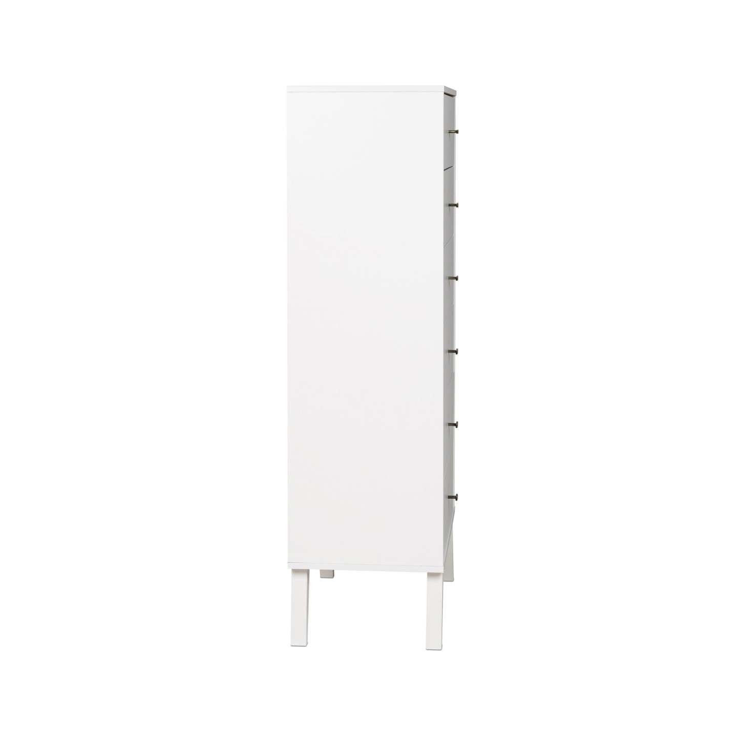 Milo Tall 6-Drawer Chest - Blanc|Commode verticale haute Milo à 6 tiroirs - blanche