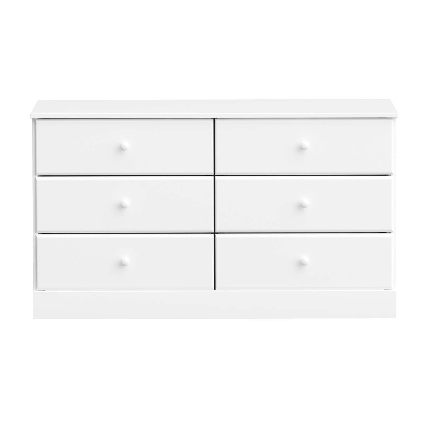 Commode Astrid 6 tiroirs - Blanc|Commode Astrid à 6 tiroirs - blanche