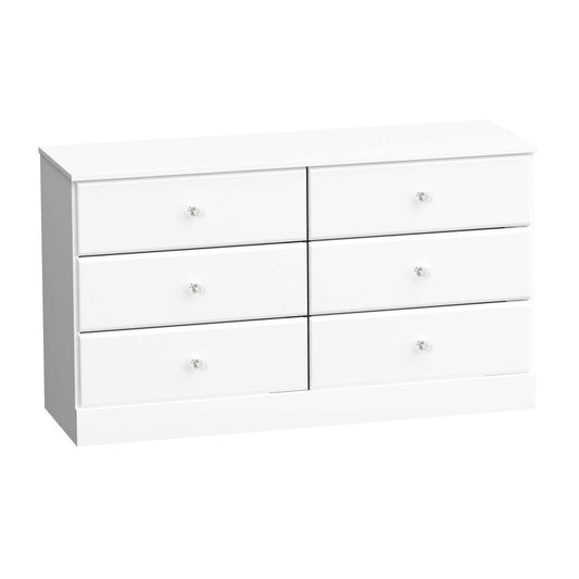 Commode Astrid Kids 6 tiroirs - Blanc|Commode Astrid à 6 tiroirs pour enfants - blanche