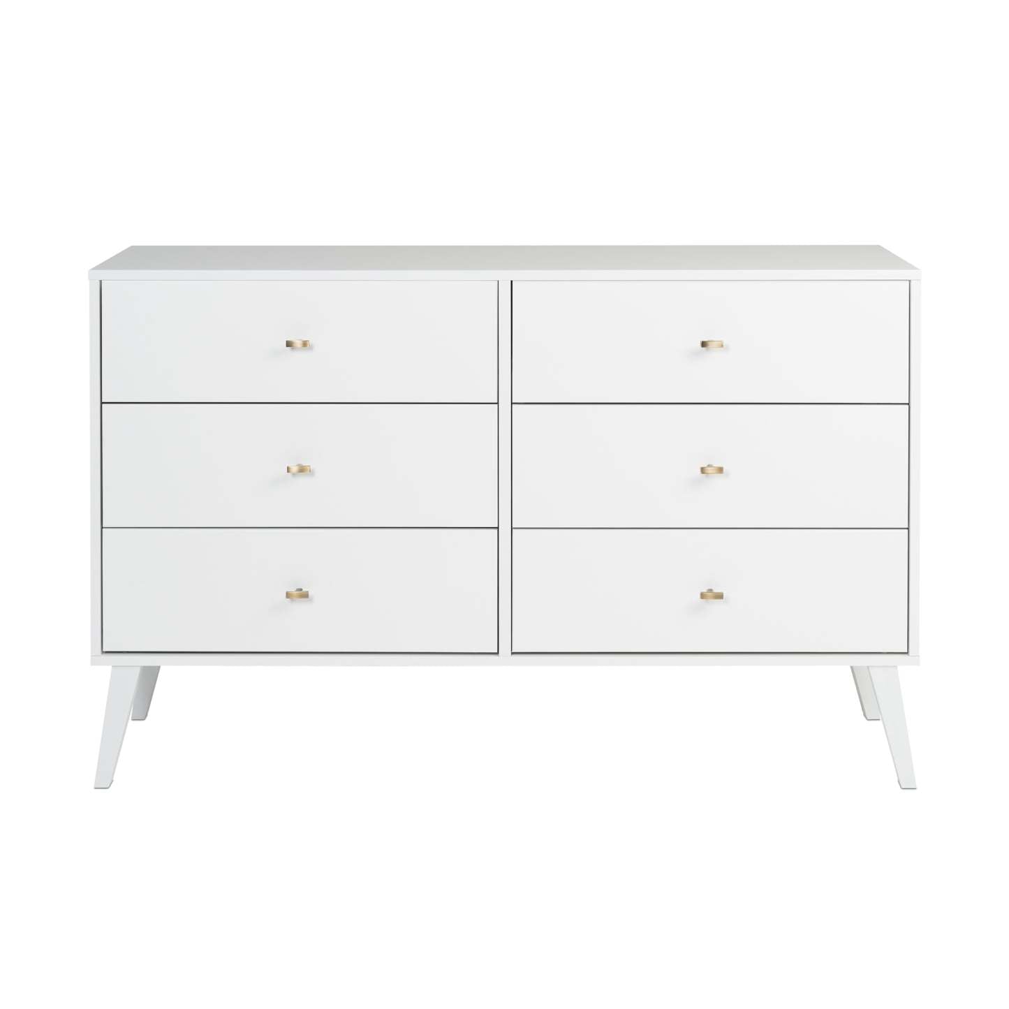 Commode Milo 6 tiroirs - Blanc|Commode Milo à 6 tiroirs - blanche