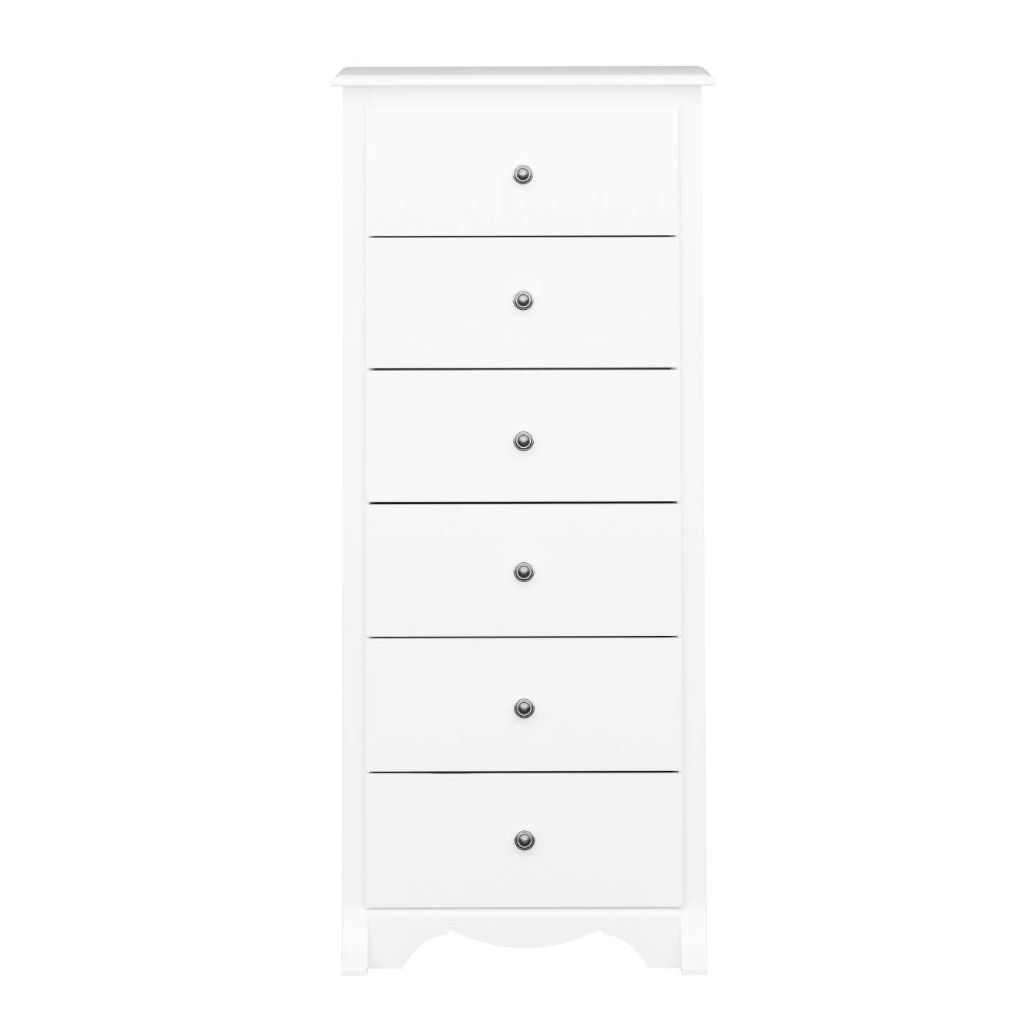 Monterey Tall 6-Drawer Chest - Blanc|Commode verticale haute Monterey à 6 tiroirs - blanche