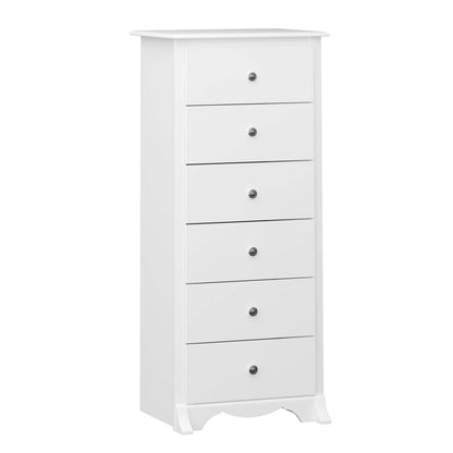Monterey Tall 6-Drawer Chest - Blanc|Commode verticale haute Monterey à 6 tiroirs - blanche