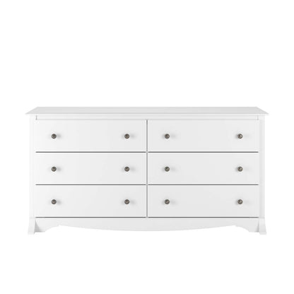 Commode Monterey 6 tiroirs - Blanc|Commode Monterey à 6 tiroirs - blanche