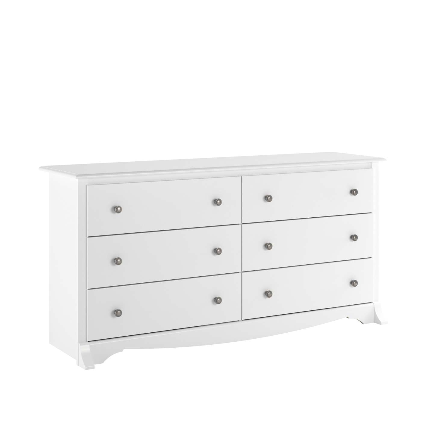 Commode Monterey 6 tiroirs - Blanc|Commode Monterey à 6 tiroirs - blanche