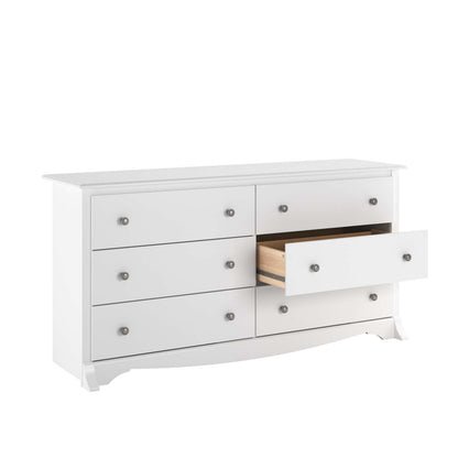 Commode Monterey 6 tiroirs - Blanc|Commode Monterey à 6 tiroirs - blanche