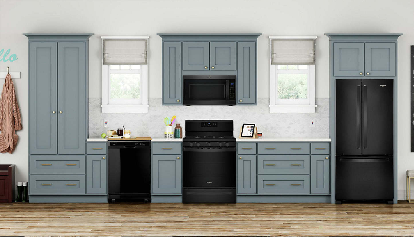 Lave-vaisselle portatif Whirlpool de 24 po et de 64 dBA avec commandes à l'avant - noir - WDP370PAHB | Lave-vaisselle portatif à commande frontale Whirlpool 24 64 dBA - Noir - WDP370PAHB