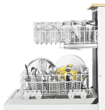 Lave-vaisselle portatif Whirlpool de 24 po et de 64 dBA avec commandes à l'avant - blanc - WDP370PAHW