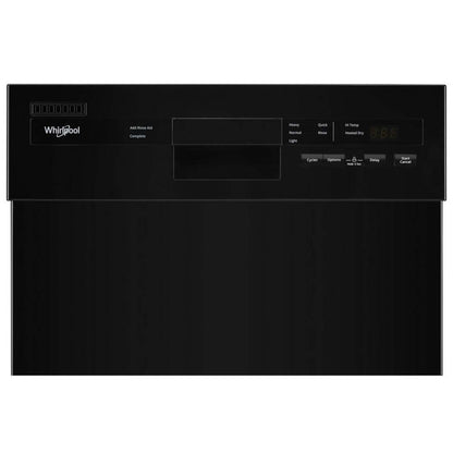 Lave-vaisselle encastré Whirlpool de 18 po et de 50 dBA avec commandes à l’avant - noir - WDPS5118PB