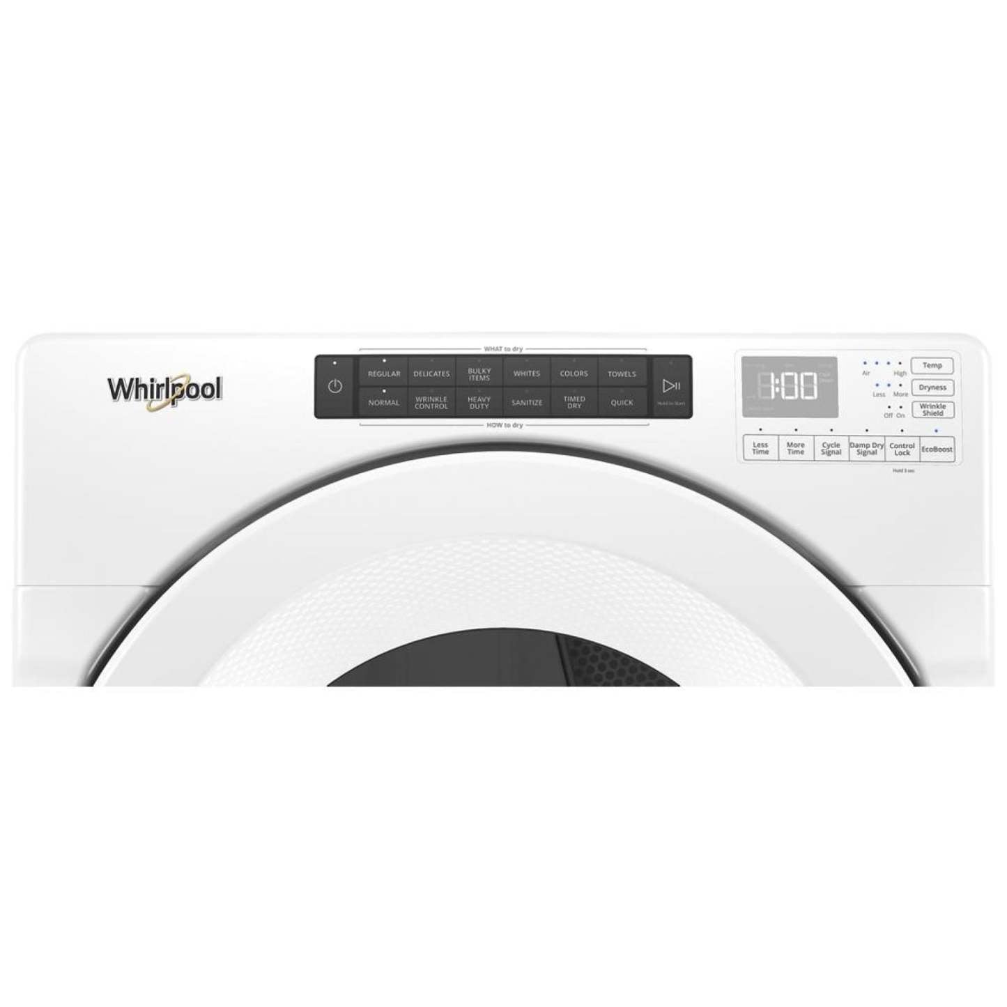 Whirlpool 7,4 pi³ Sécheuse à gaz - blanche - superposable - WGD560LHW