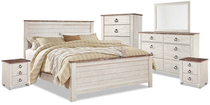 Willowton 8-Piece King Bedroom Package|Ensemble de chambre à coucher Willowton 8 pièces avec très grand lit|WILLWKP8
