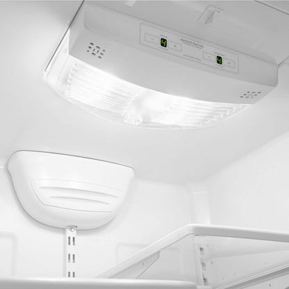 Réfrigérateur Whirlpool de 30 po et de 18,7 pi³ à congélateur inférieur - blanc sur blanc - WRB329DFBW | Whirlpool 30 18.7 Cu. Ft. Bottom-Mount Refrigerator - White-on-White - WRB329DF…