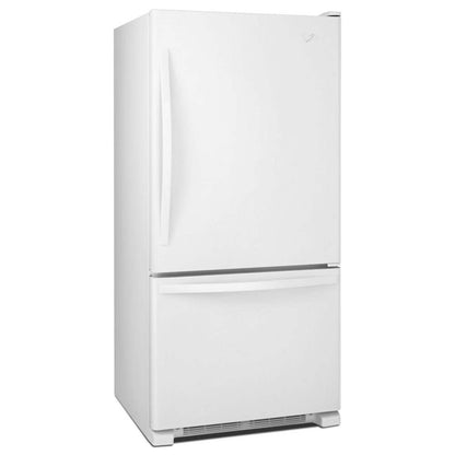 Réfrigérateur Whirlpool de 30 po et de 18,7 pi³ à congélateur inférieur - blanc sur blanc - WRB329DFBW | Whirlpool 30 18.7 Cu. Ft. Bottom-Mount Refrigerator - White-on-White - WRB329DF…