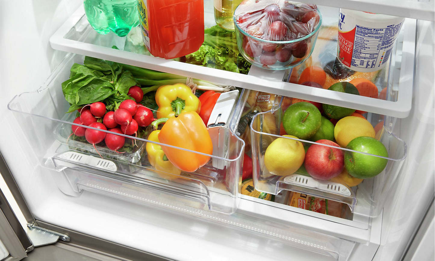 Réfrigérateur Whirlpool de 30 pi³ et de 20 po à portes françaises - noir - WRF560SEHB | Whirlpool 30 20 Cu. Ft. French-Door Refrigerator - Black - WRF560SEHB