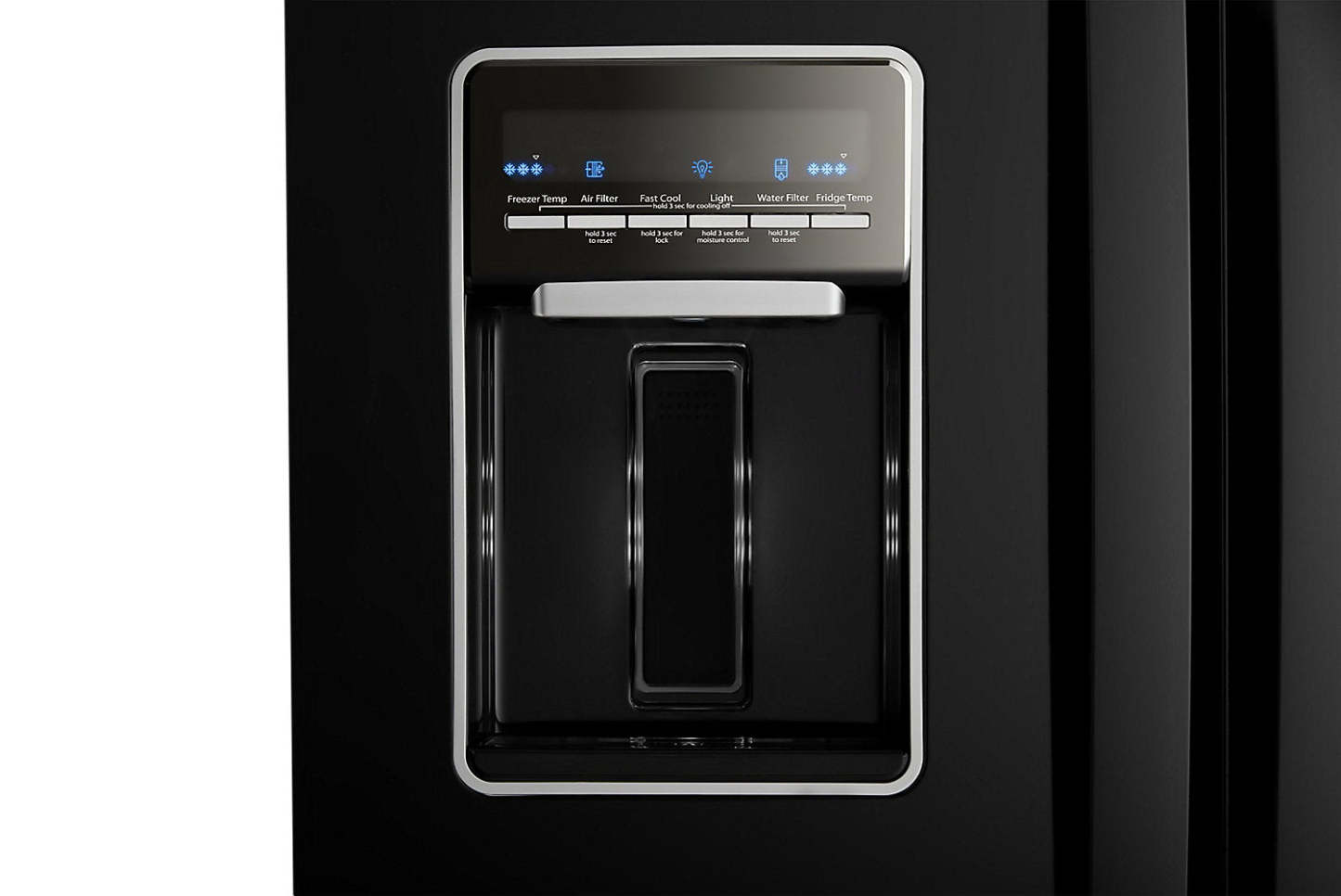 Réfrigérateur Whirlpool de 30 pi³ et de 20 po à portes françaises - noir - WRF560SEHB | Whirlpool 30 20 Cu. Ft. French-Door Refrigerator - Black - WRF560SEHB