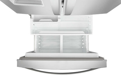 Réfrigérateur Whirlpool de 30 pi³ et de 20 po à portes françaises - acier inoxydable résistant aux empreintes digitales - WRF560SE… | Réfrigérateur Whirlpool de 20 pi³ et de 30 po à portes françaises - acier inoxydable résistant aux t…